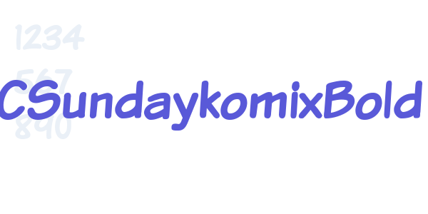 VTCSundaykomixBold font