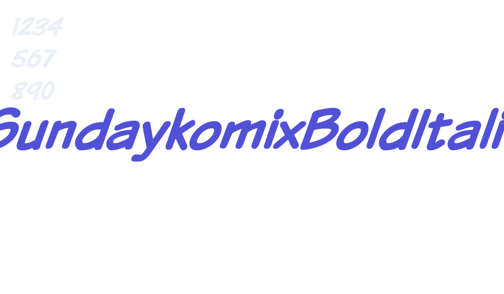 VTCSundaykomixBoldItalic-font-download