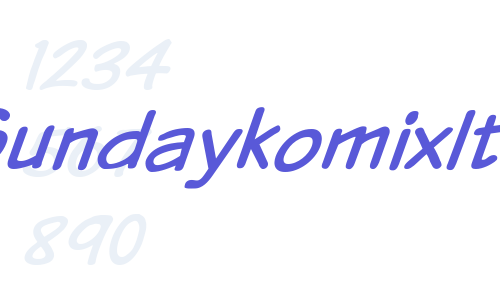 VTCSundaykomixItalic Font Download