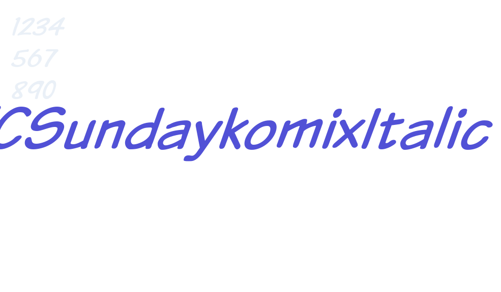 VTCSundaykomixItalic-font-download