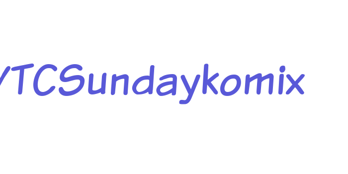 VTCSundaykomix Font Download