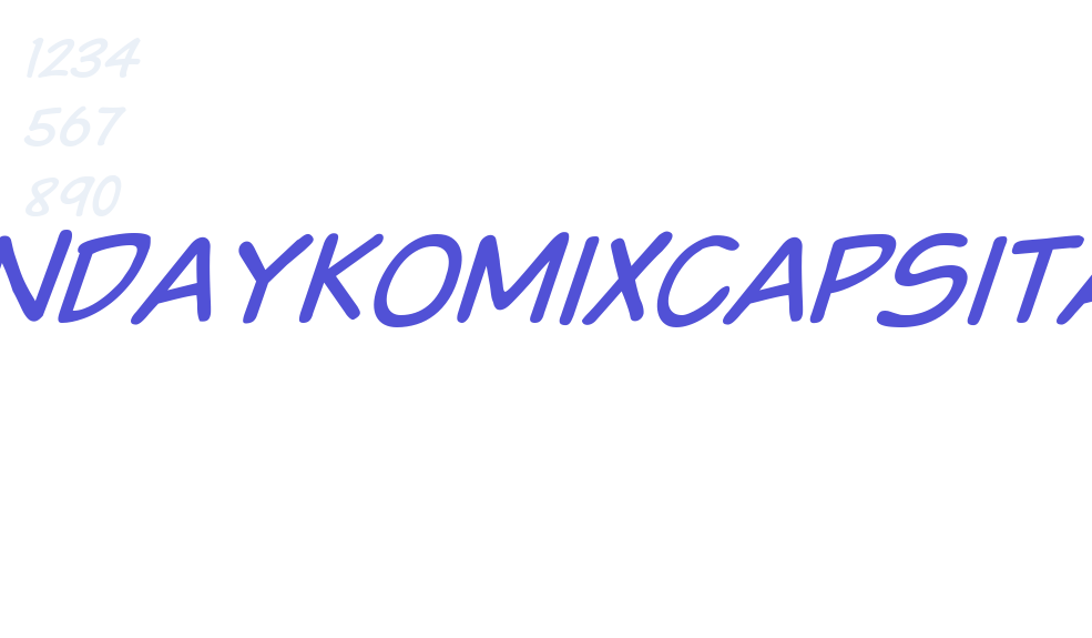 VTCSundaykomixcapsItalic-font-download