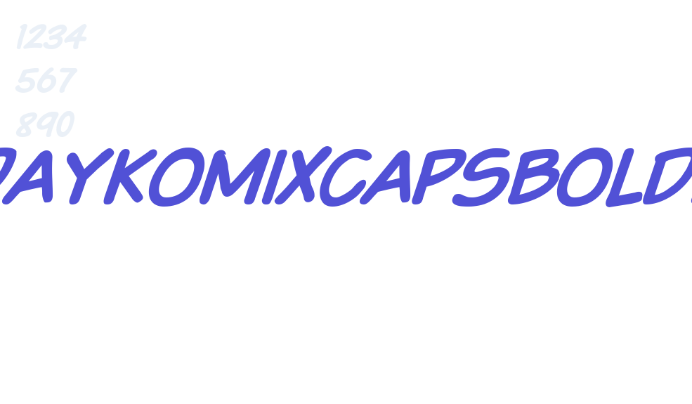 VTCSundaykomixcapsboldItalic-font-download