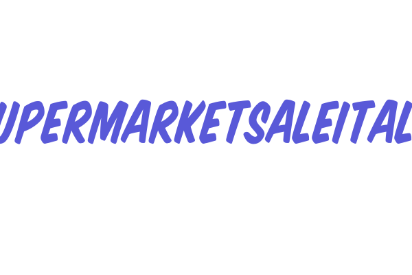 VTCSuperMarketSaleItalic Font