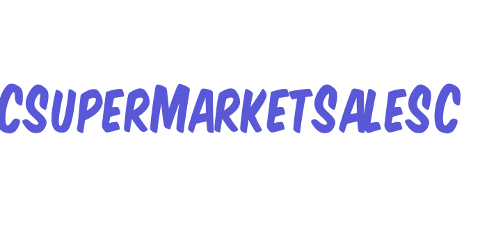 VTCSuperMarketSaleSC Font Download