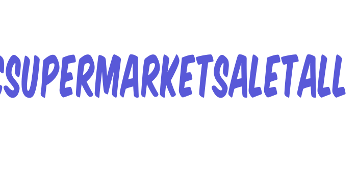 VTCSuperMarketSaleTall Font Download