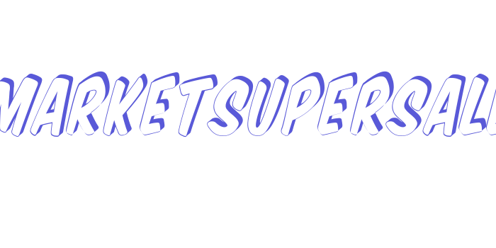 VTCSuperMarketSuperSale3DTilt Font Download