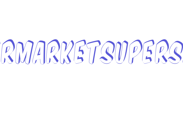 VTCSuperMarketSuperSale3D Font