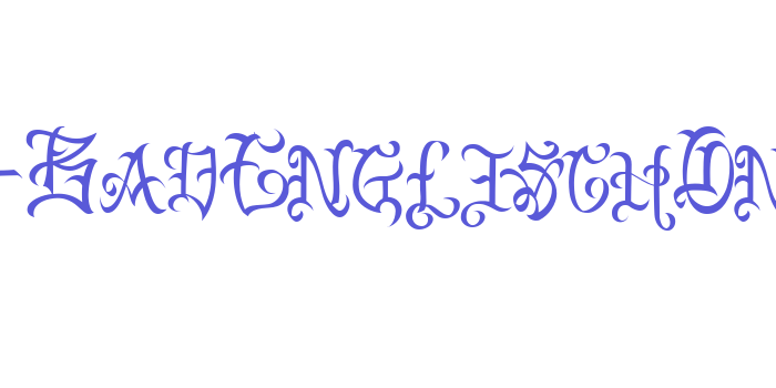 VTC-BadEnglischOne Font