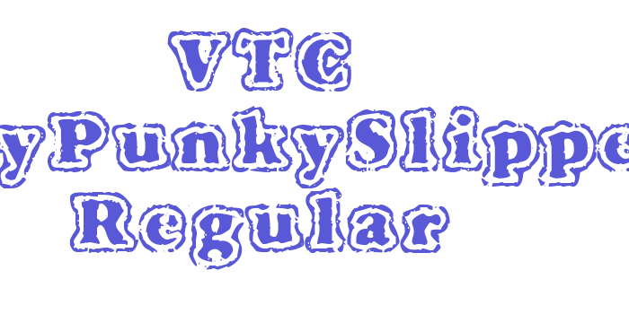 VTC FuzzyPunkySlippers Regular Font