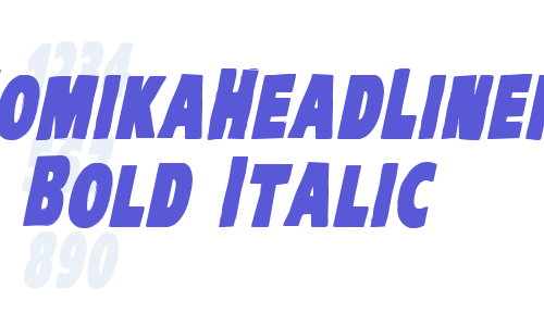 VTC-KomikaHeadLinerOne Bold Italic Font Download