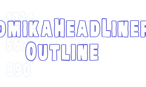 VTC-KomikaHeadLinerTwo Outline Font Download