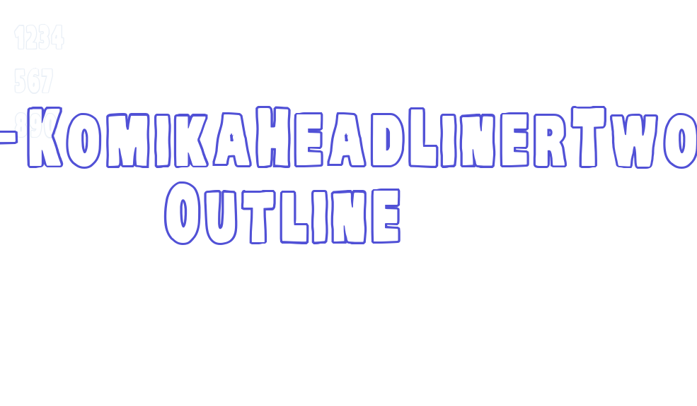 VTC-KomikaHeadLinerTwo Outline-font-download