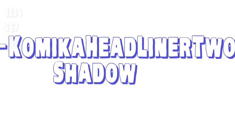 VTC-KomikaHeadLinerTwo Shadow-font-download