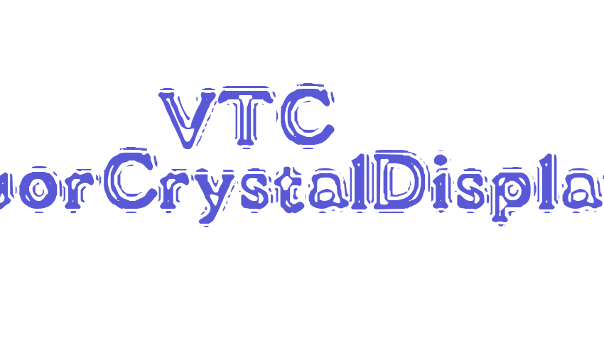 VTC LiquorCrystalDisplay Font