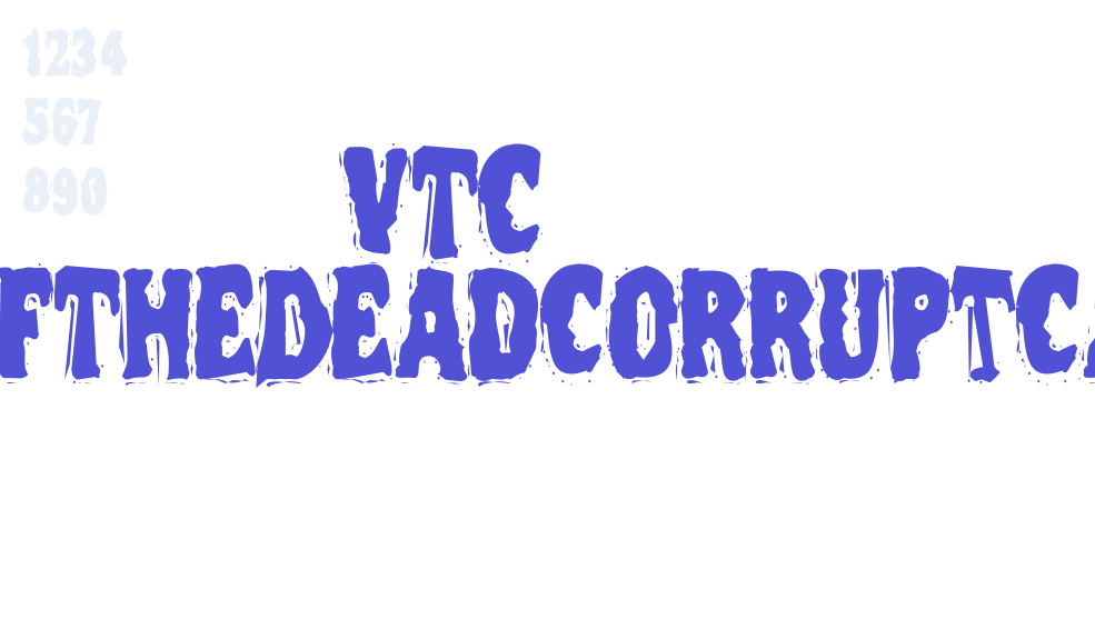 VTC NightOfTheDeadCorruptCaps-font-download