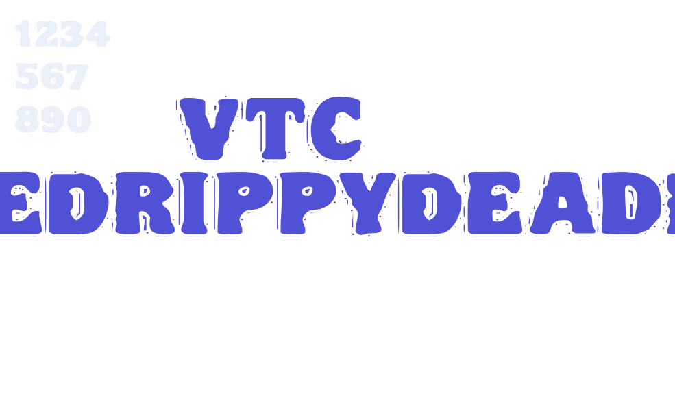 VTC NightOfTheDrippyDeadFatCaps-font-download