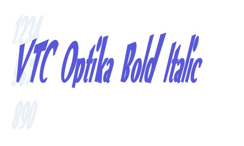 VTC Optika Bold Italic Font Download