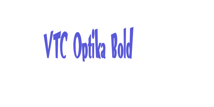 VTC Optika Bold Font Download