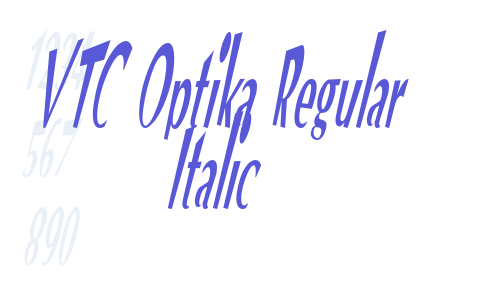 VTC Optika Regular Italic Font Download