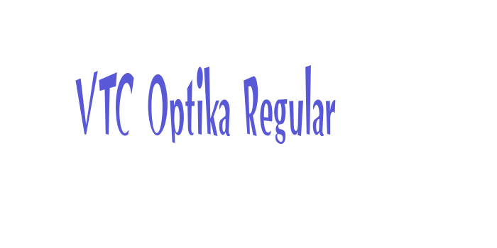 VTC Optika Regular Font Download