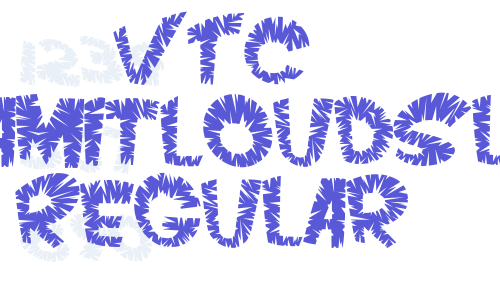 VTC ScreamItLoudSliced Regular Font Download