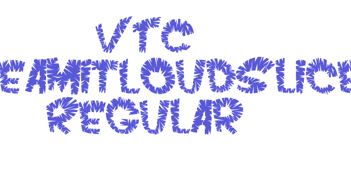 VTC ScreamItLoudSliced Regular Font Download