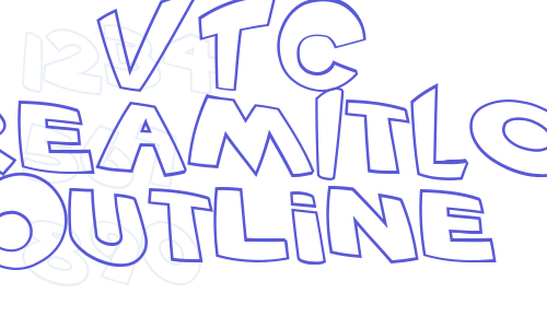 VTC ScreamItLoud Outline Font Download