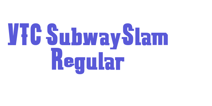 VTC SubwaySlam Regular Font Download