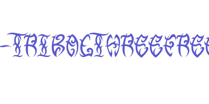 VTC-TribalThreeFree Font