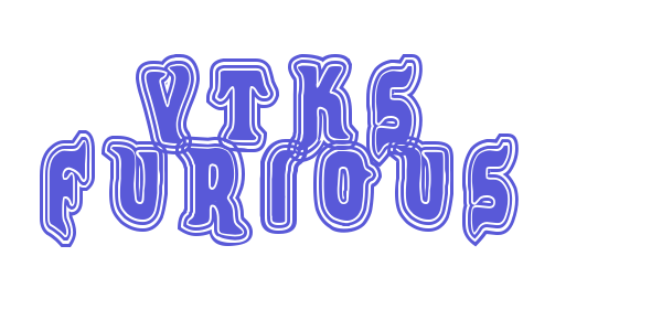 VTKS FURIOUS font