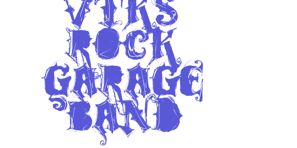 VTKS ROCK GARAGE BAND font