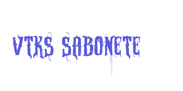 VTKS SABONETE font