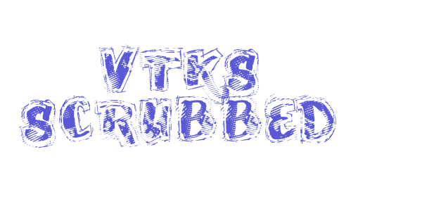 VTKS SCRUBBED font