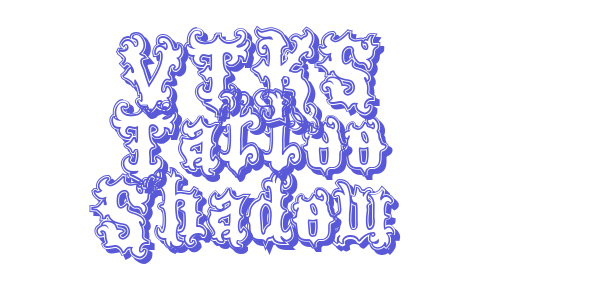 VTKS Tattoo Shadow font free