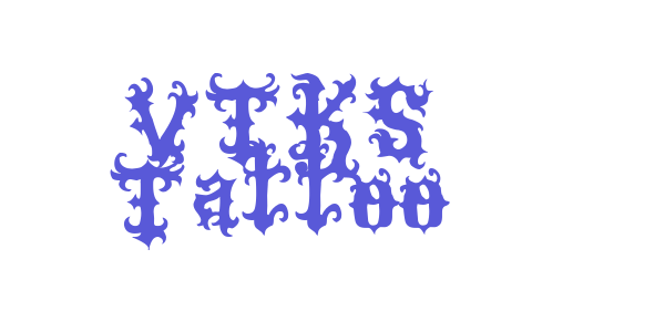 VTKS Tattoo font free