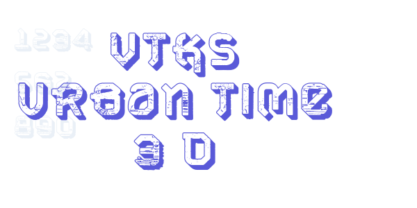 VTKS URBAN TIME 3 d font free