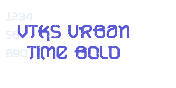 VTKS URBAN TIME bold font free