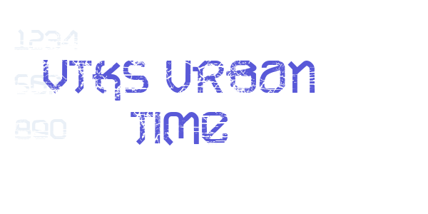 VTKS URBAN TIME font free