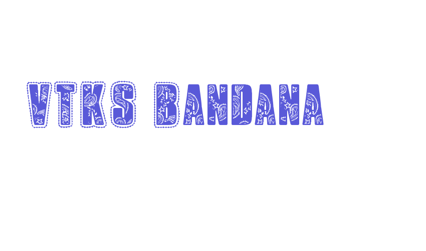 VTKS Bandana Font Download