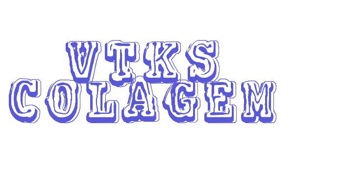 VTKS COLAGEM Font Download