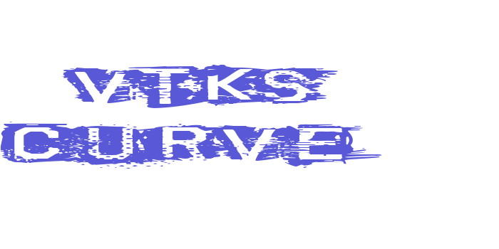 VTKS CURVE Font Download