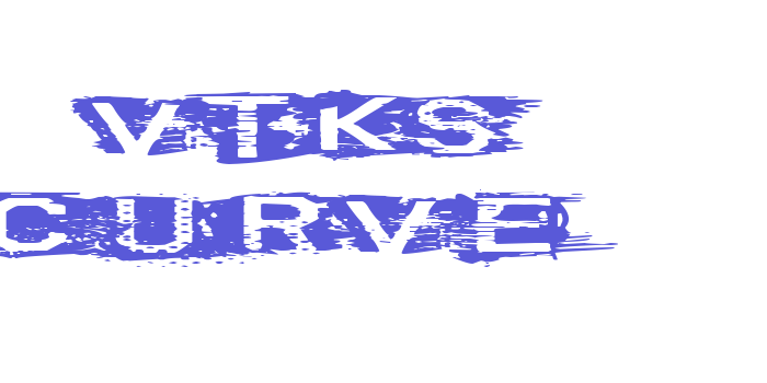 VTKS CURVE Font