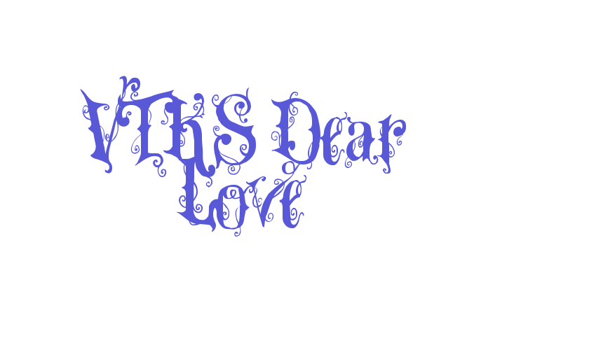 VTKS Dear Love Font Download