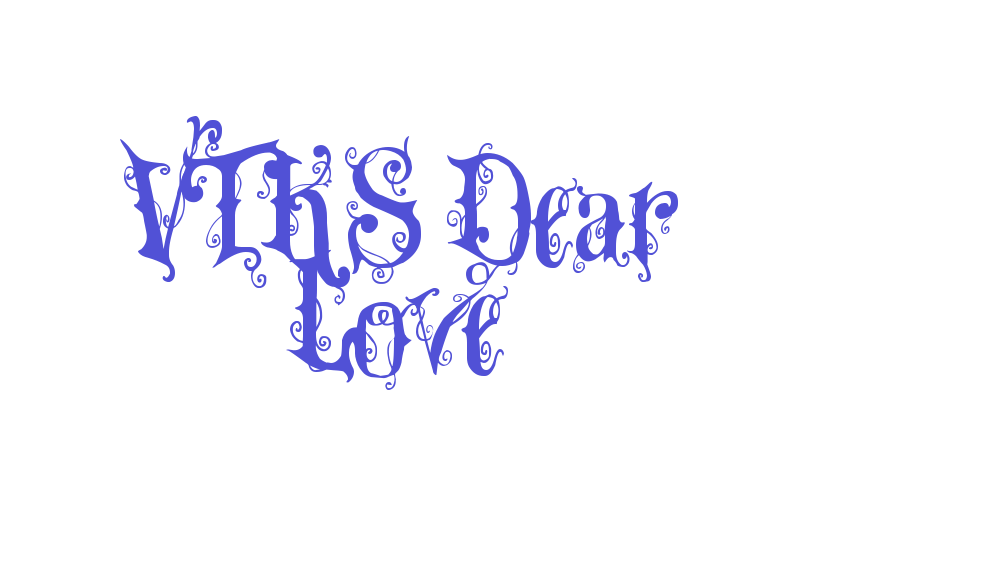 VTKS Dear Love-font-download