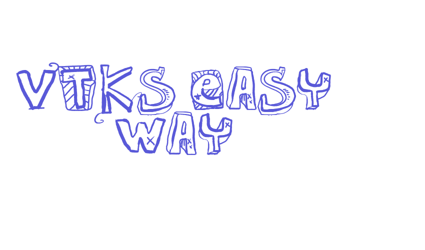 VTKS EASY WAY Font