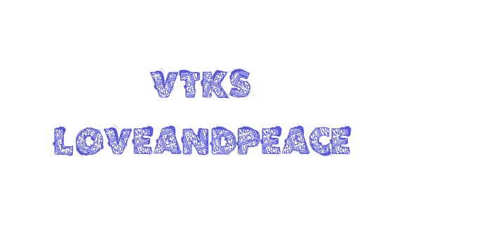 VTKS LOVEANDPEACE Font Download