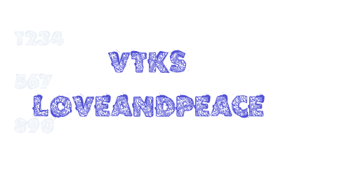 VTKS LOVEANDPEACE-font-download