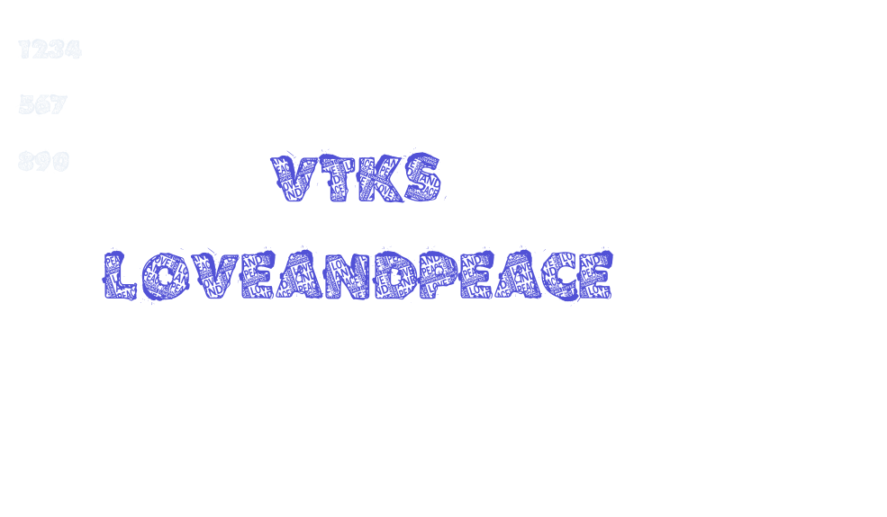 VTKS LOVEANDPEACE-font-download