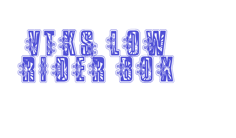 VTKS Low Rider Box-font-download